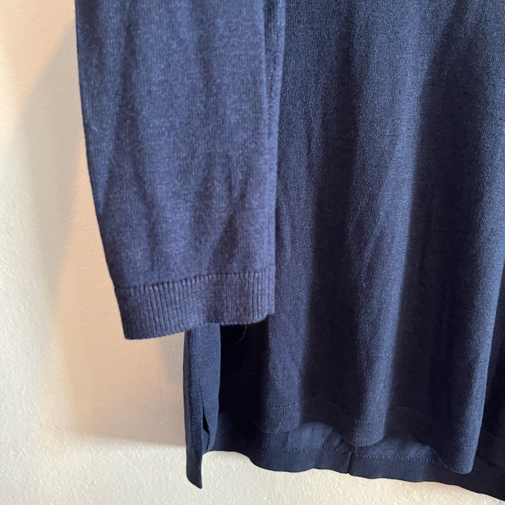Vintage Espirit Navy Blue V-Neck Light Weight Sweater Preppy XL (Fits Large) - Picture 4 of 7